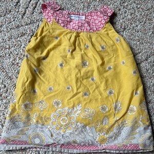 Marks & Soencer Autograph Girl Pink and Yellow Floral tunic sundress size‎ 4-5